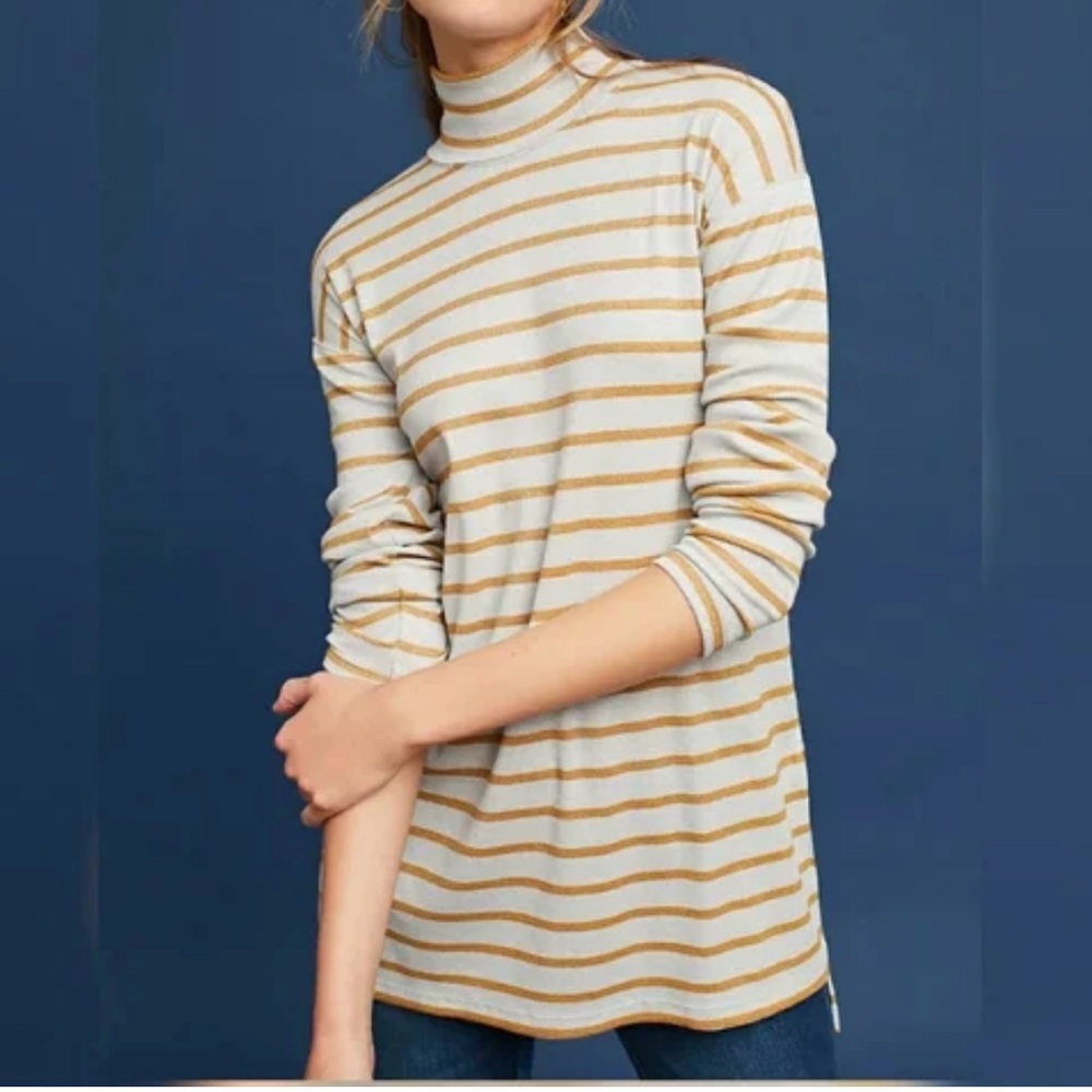 Anthropologie Vanessa Virginia (Retired Brand) Mockneck Tunic, Size XS